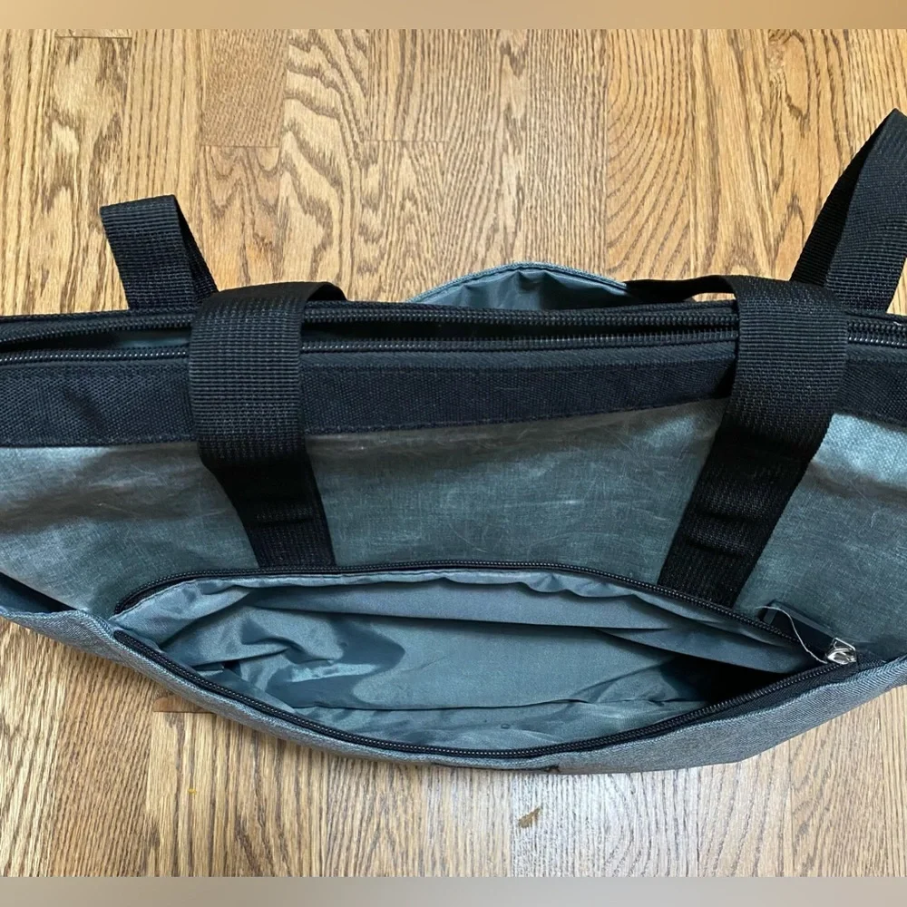 Eddie Bauer First‎ Adventure Diaper Travel Bag Gray Pockets